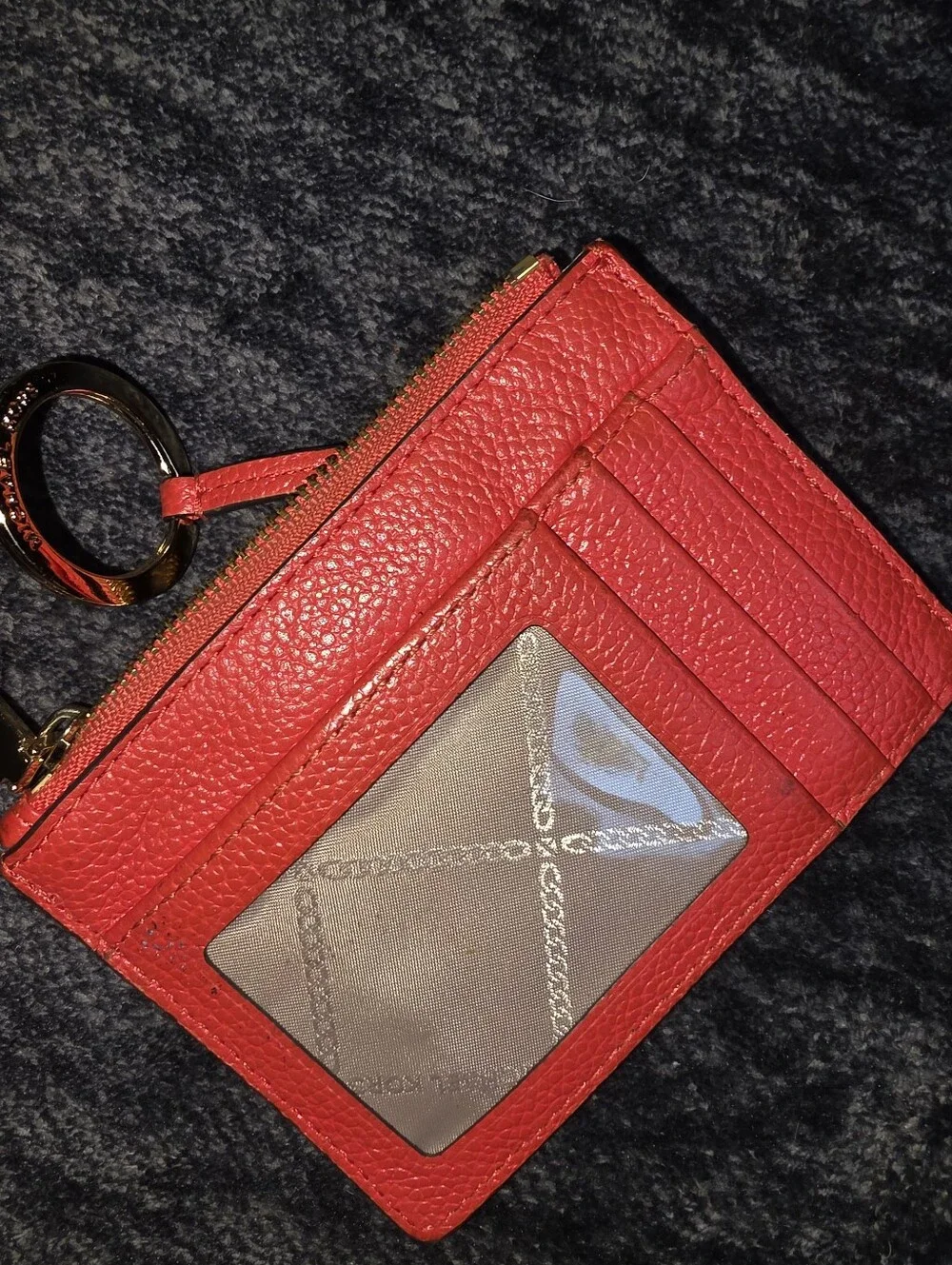 Michael Kors  Leather Key & Card Holder with Gold Hardware